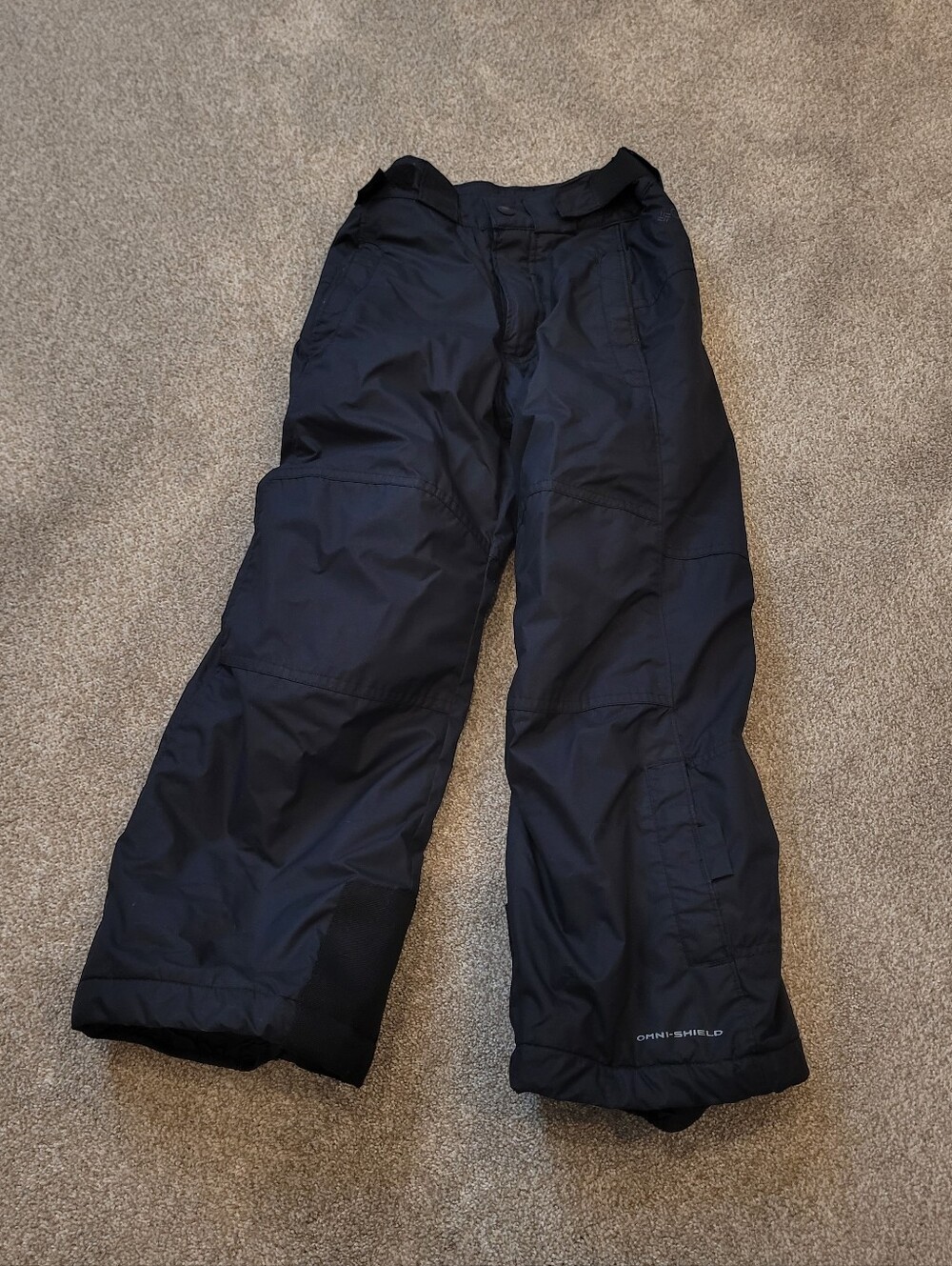 Columbia Omnisheild Youth Black Snow Pants Size 6/7